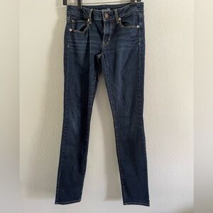 American Eagle Outfitters Super Stretch Blue Skinny Jeans